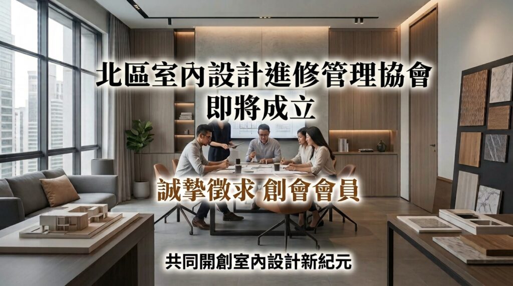 北區室內設計進修管理協會 公開徵求會員